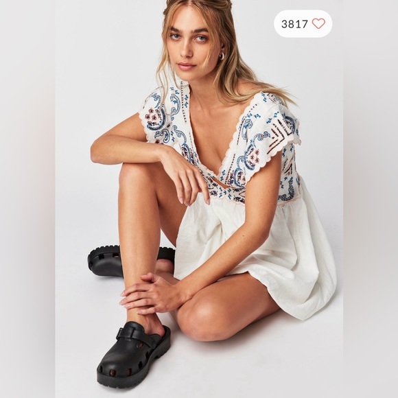 NWT Free People Rambling Roads Mini Dress - L - Picture 4 of 6